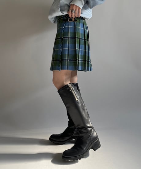 【USED】 Check Pattern Kilt Skirt /250118-014