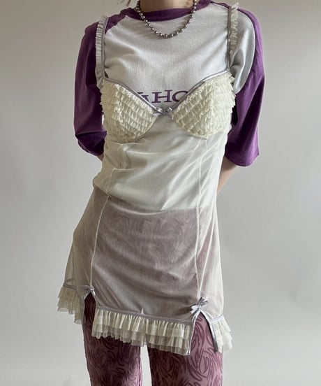 【USED】 Design Sheer Camisole Top  / 250628-016