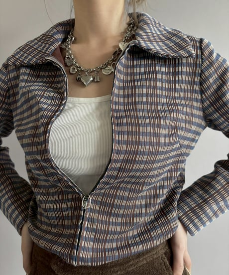 【USED】 Design Hand Made Pullover Jacket/ 260328-019