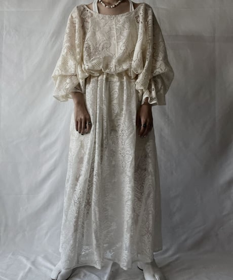 【RE;CIRCLE】  RE Lace L/S One-piece/20210819-047