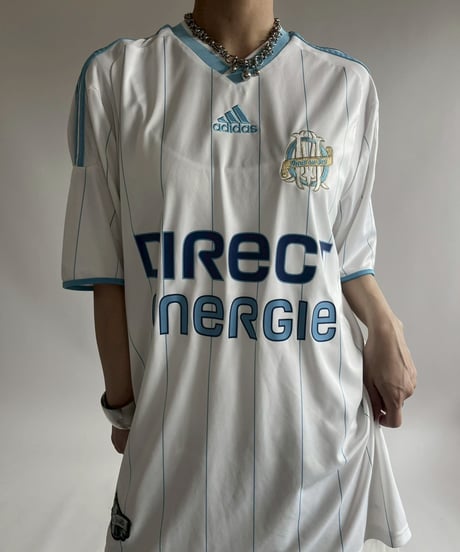 【USED】 adidas 09~10's Olympique Marseille Soccer Shirt/ 250607-022