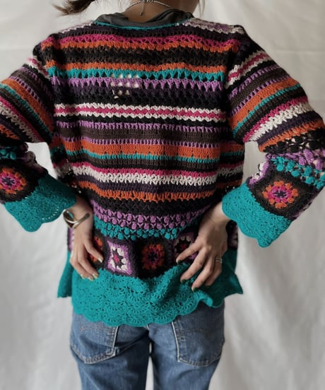 【USED】  Crochet L/S Cardigan/210825-027