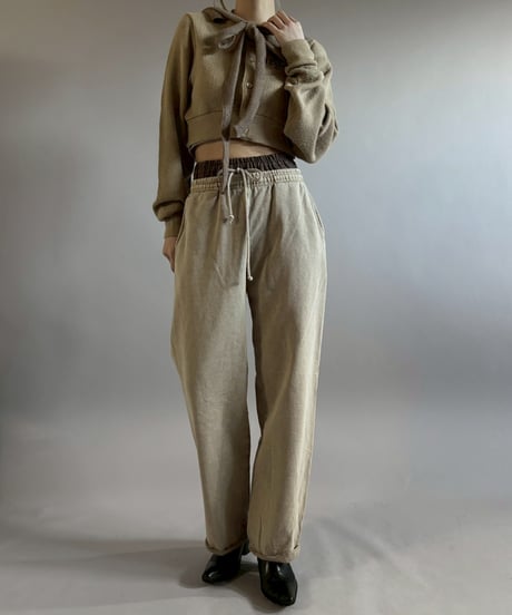 【RE;CIRCLE】 RE Hooded Acrylic Short Cardigan / 260205-001