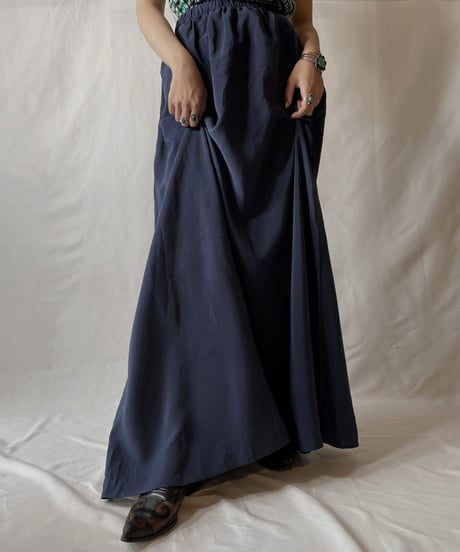 【USED】 Poly Long Skirt②/20210819-017