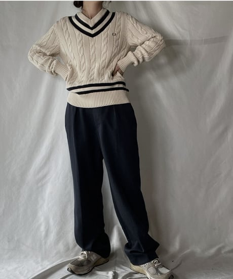 【USED】　FRED PERRY Cable Knit/220127-013