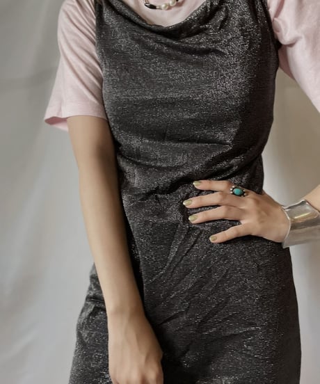 【USED】 EURO Shiny Camisole One-piece /210805-033