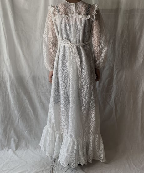 【USED】  Flower Patterned Lace EURO Dress/210407-027