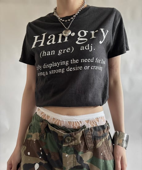 【USED】 RESIZED Han・gry T-Shirt / 250830-018