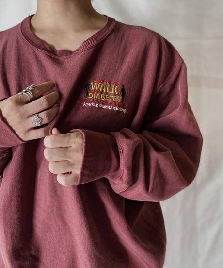 【USED】  Champion Reverse Weave Sweat WALK FOR DIABETES/210902-030