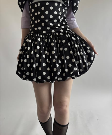 【USED】  Dead Stock MISS CIRCLE Dot Pattern Camisole One-Piece   / 250531-017