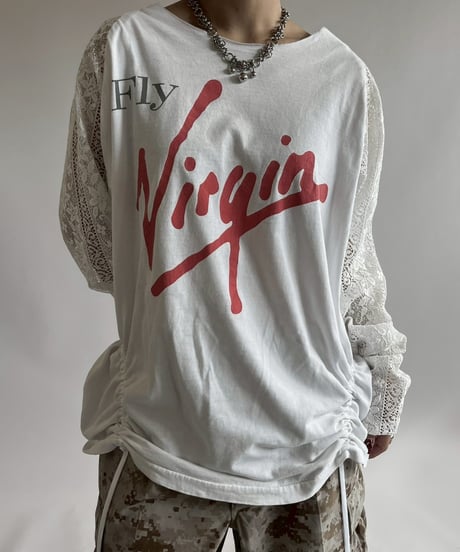 【RE;CIRCLE】 RE Lace Switching Raglan T-Shirt / 250605-003