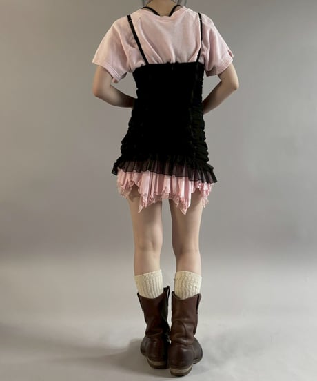 【USED】 Dot Pattern Frill Design Camisole Top/ 260307-031