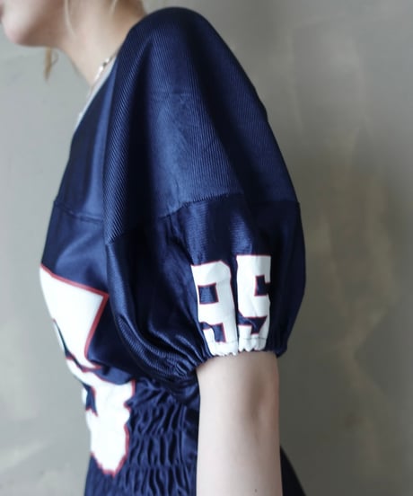 【RE;CIRCLE】 Re Shirring Football Shirt  /  250724-035