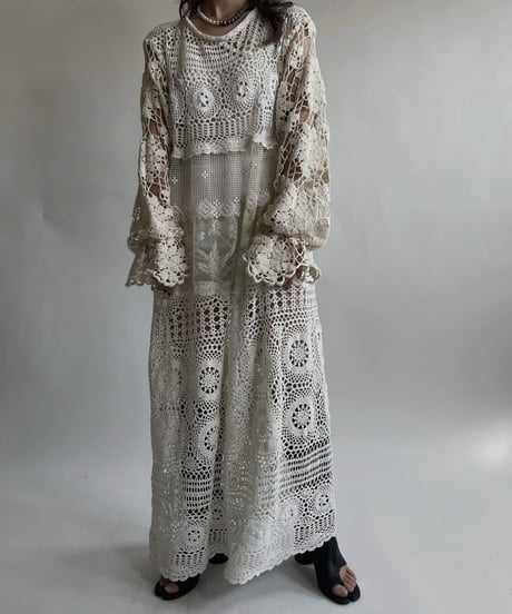 【RE;CIRCLE】 RE Crochet Lace One-piece / 220427-037