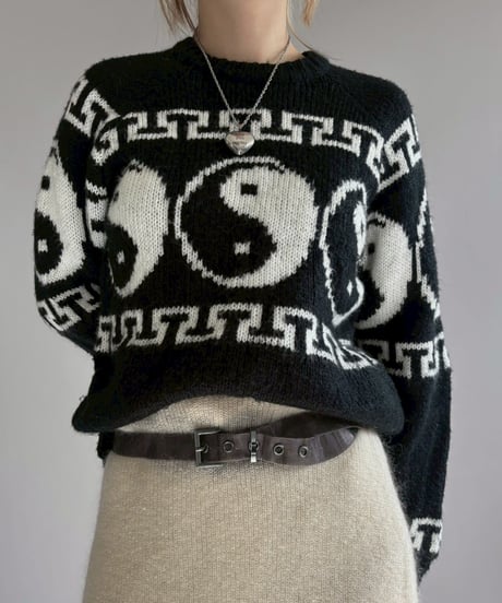 【USED】 Yin-yang Pattern Knit / 251227-005