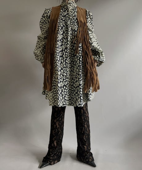 【USED】GANNI L/S Pleats Top / 231009-025