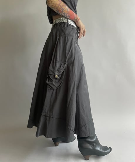 【USED】 Cargo Pocket Long Skirt/ 240914-015