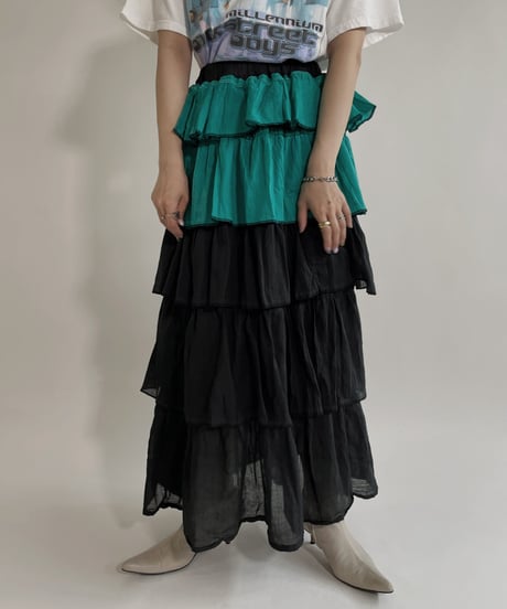 【RE;CIRCLE】 RE Indian Cotton Skirt / 220503-002