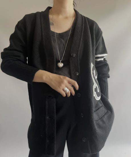 【USED】 Lettered Cardigan / 231028-012