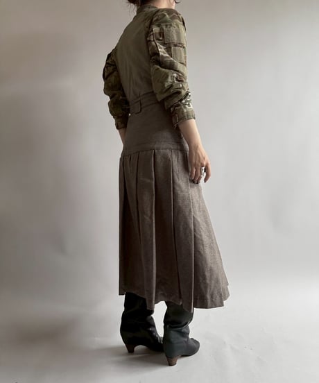 【USED】 Pleats Long Skirt  /250412-037
