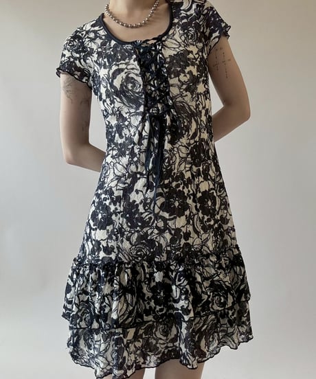 【USED】 Flower Pattern S/S One-Piece  / 250628-002