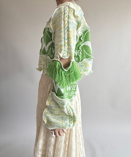 【RE;CIRCLE】 RE Mellow Knit Cardigan + Tie  /  250327-009