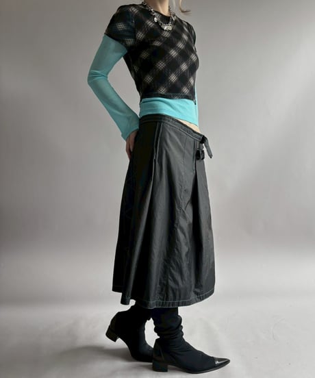 【USED】 Nylon Design Skirt /260425-008
