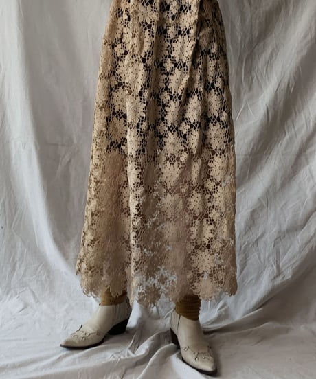 【RE;CIRCLE】 RE Crochet Lace Dress③/210421-003
