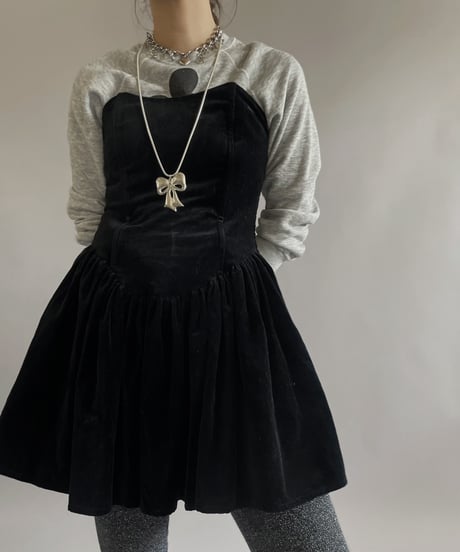 【USED】 Velour One-Piece /240414-020
