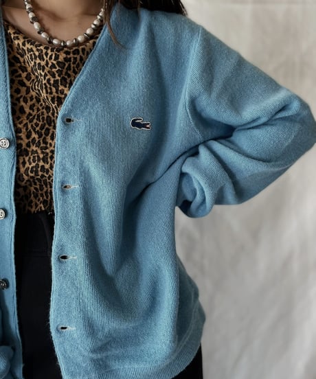 【USED】   LACOSTE Knit Cardigan①/211007-002
