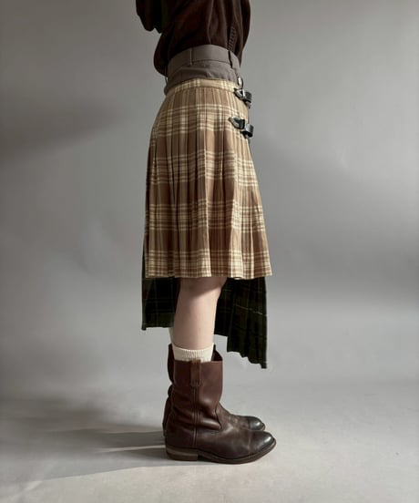 【RE;CIRCLE】 RE Kilt Long Skirt / 260108-005