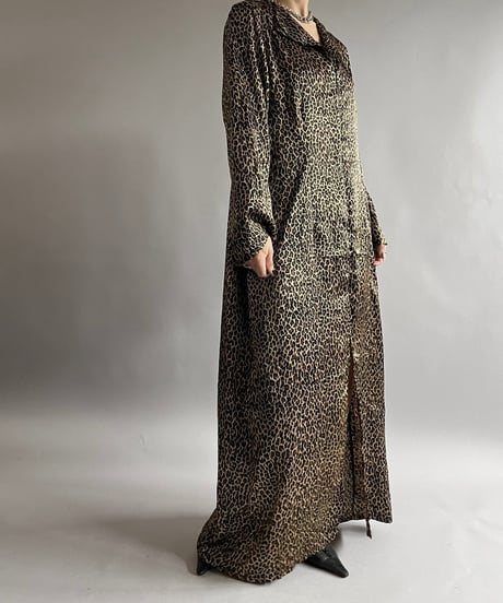【USED】MOGAN TAYLOR Leopard Patterned Long One-Piece /240907-038