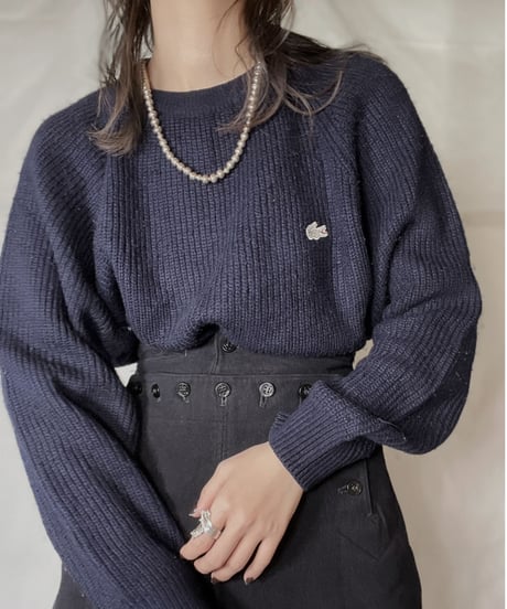 【USED】 LACOSTE Acrylic Knit ⑭ / 220111-026