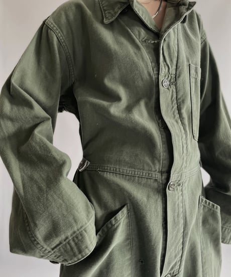【USED】 Army Cotton Coverall  / 221203-025
