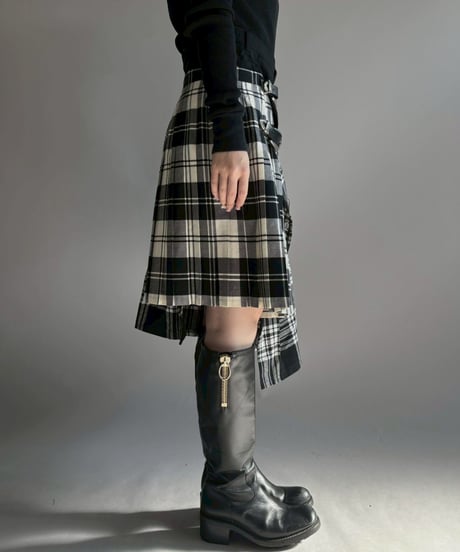 【RE;CIRCLE】 RE Kilt Long Skirt / 251204-008