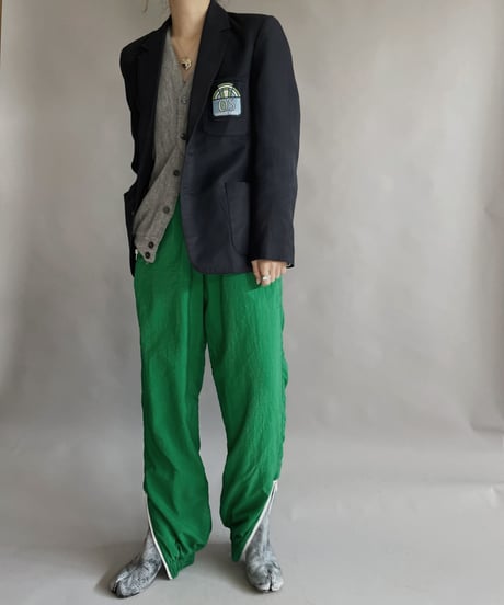 【USED】 Green Nylon Pants / 230121-010