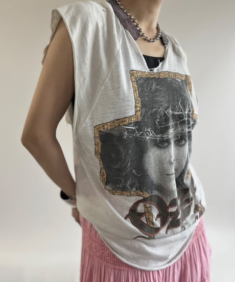 【USED】 80's OZZY OSBOURNE Cutoff Tour T-Shirt /250621-023
