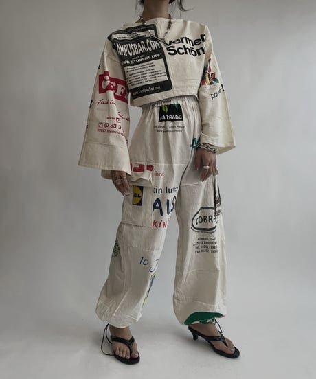 【RE;CIRCLE】 RE Eco-Friendly Bag Draw Cord Pants / 220804-017