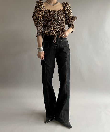 【USED】Leopard Patterned Top /240907-016