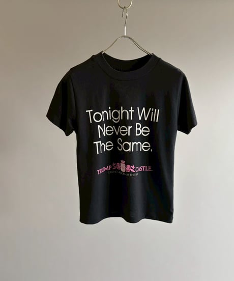 【USED】 RESIZED MADE in USA 80s Hanes TRUMP CASTLE T-Shirt / 260627-017