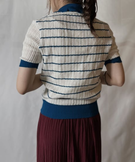 【USED】  Crochet S/S Top①/20210819-016