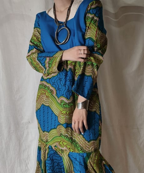 【USED】 African Batik One-piece⑥/210428-017