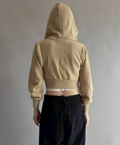 【RE;CIRCLE】 RE Hooded Acrylic Short Cardigan / 251016-008