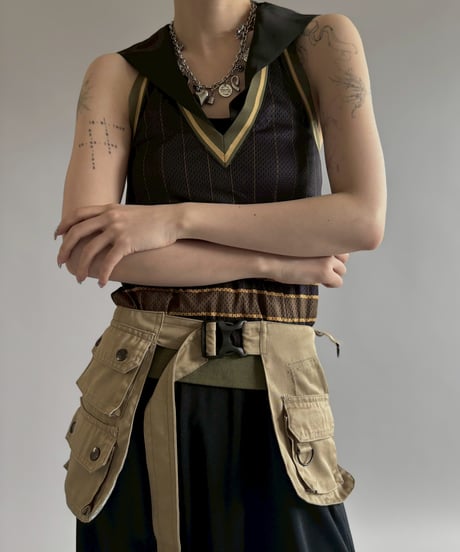 【RE;CIRCLE】  RE Fishing Vest Belt Bag / 260601-008