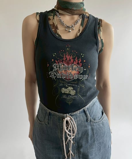 【USED】 Made in USA HARLEY-DAVIDSON Tank Top / 250524-010