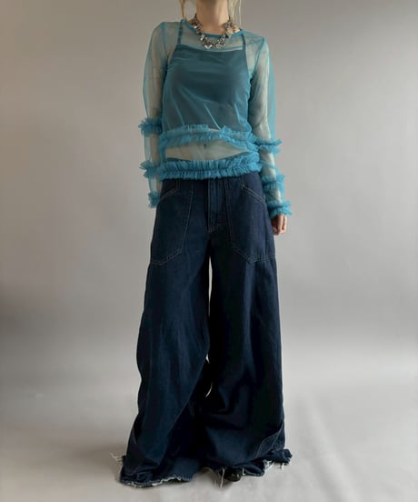 【USED】 Denim Baggy Pants /260704-024