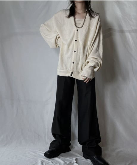 【USED】 LACOSTE Acrylic Knit Cardigan  ⑫ / 220111-020