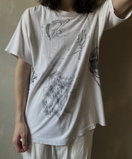 【USED】 Made in USA  M.C.Escher Art T-shirt  /230731-007