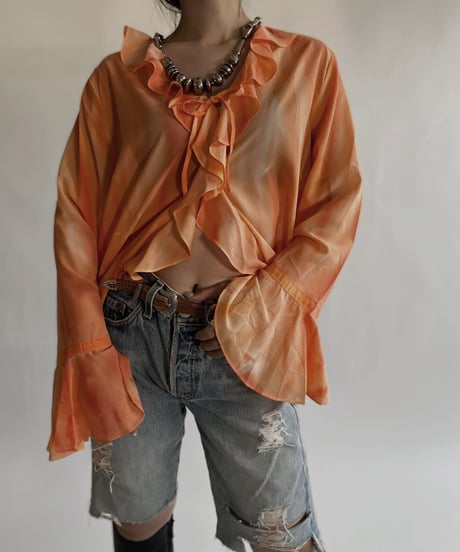 【USED】 Long Sleeved See-through Blouse / 220528-020