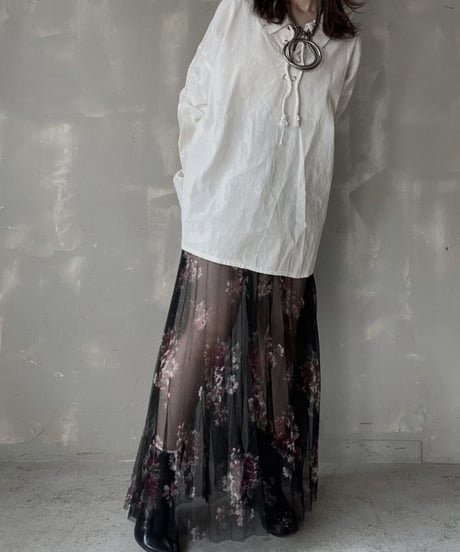 【USED】Poly Long Skirt/ 220312-007